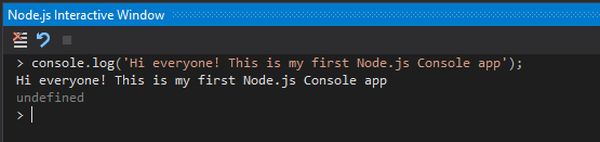 created a console app